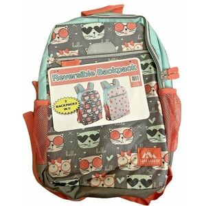 Trailmaker Reversible Backpack Equipment Hello Cat Hearts Chevron Print